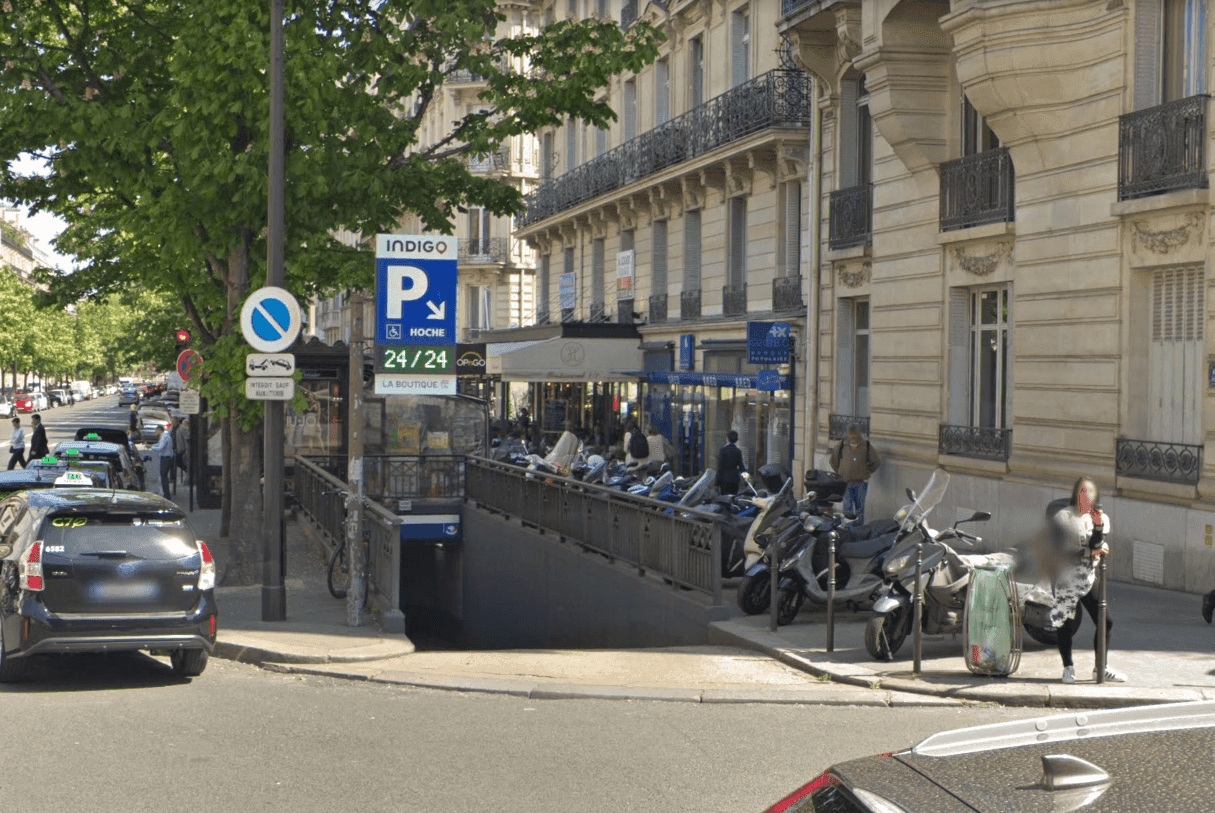 Photo of the INDIGO Hoche car park in Paris