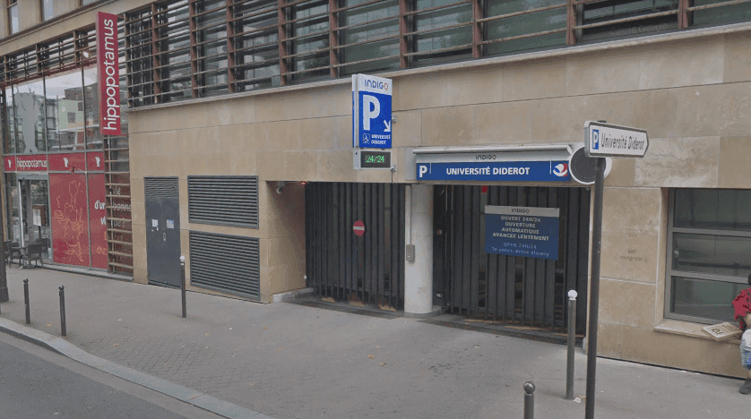 Photo of the INDIGO Université Diderot car park in Paris