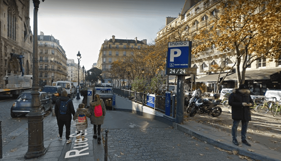 Photo of the INDIGO Saint-Martin car park in Paris