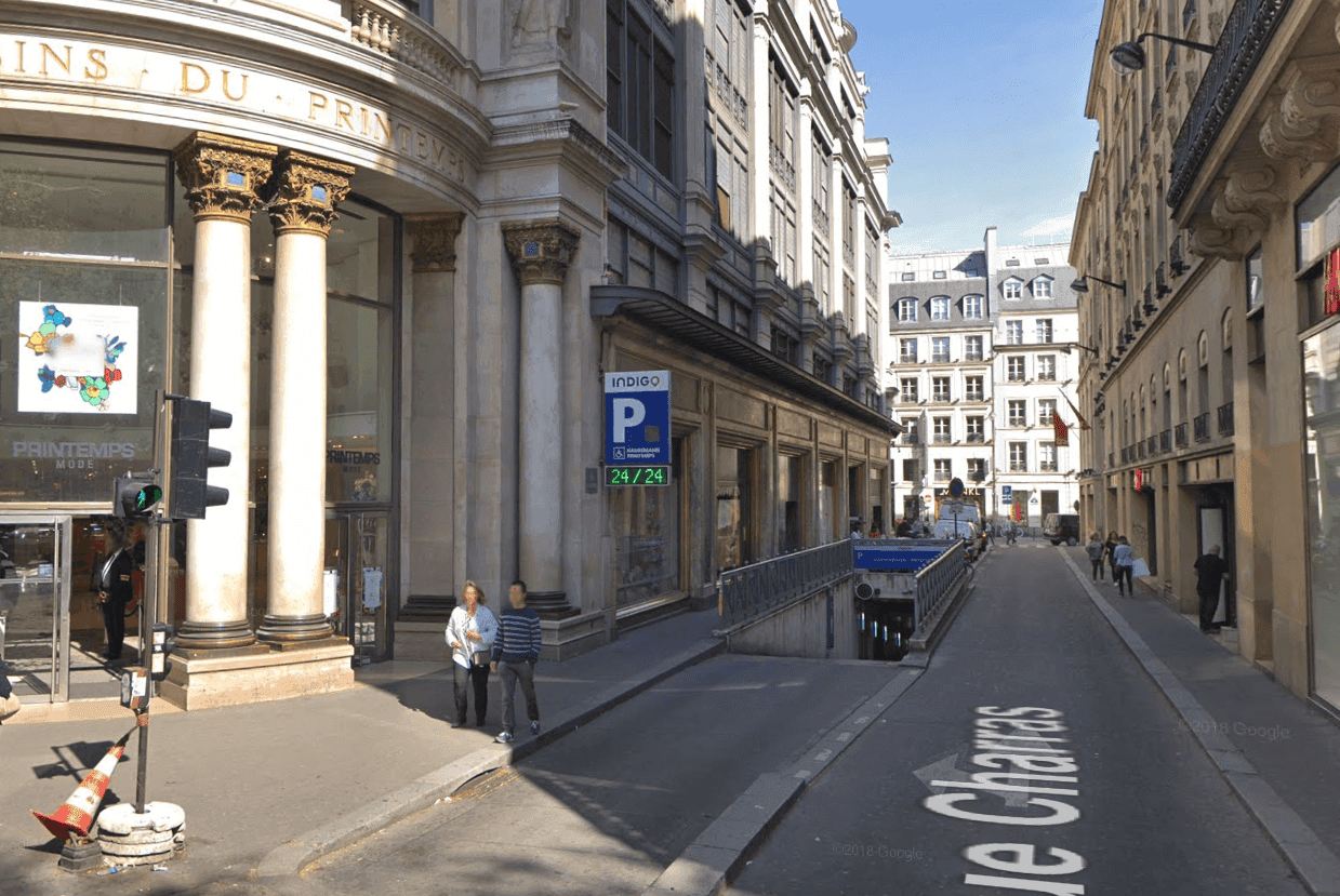 Foto del parking INDIGO Haussmann Printemps en París